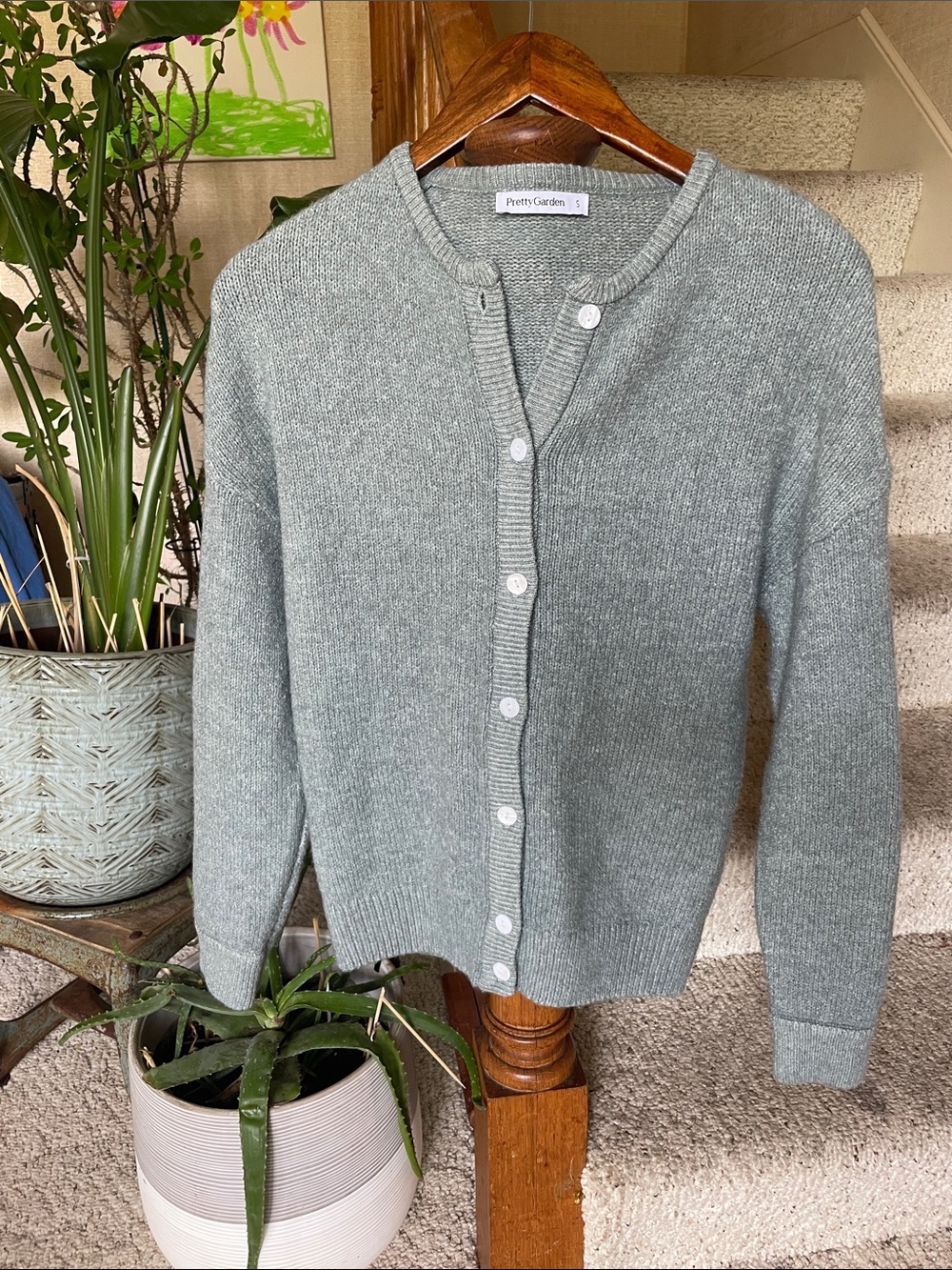 Women's Cozy Button-Up Knit Cardigan Sweater